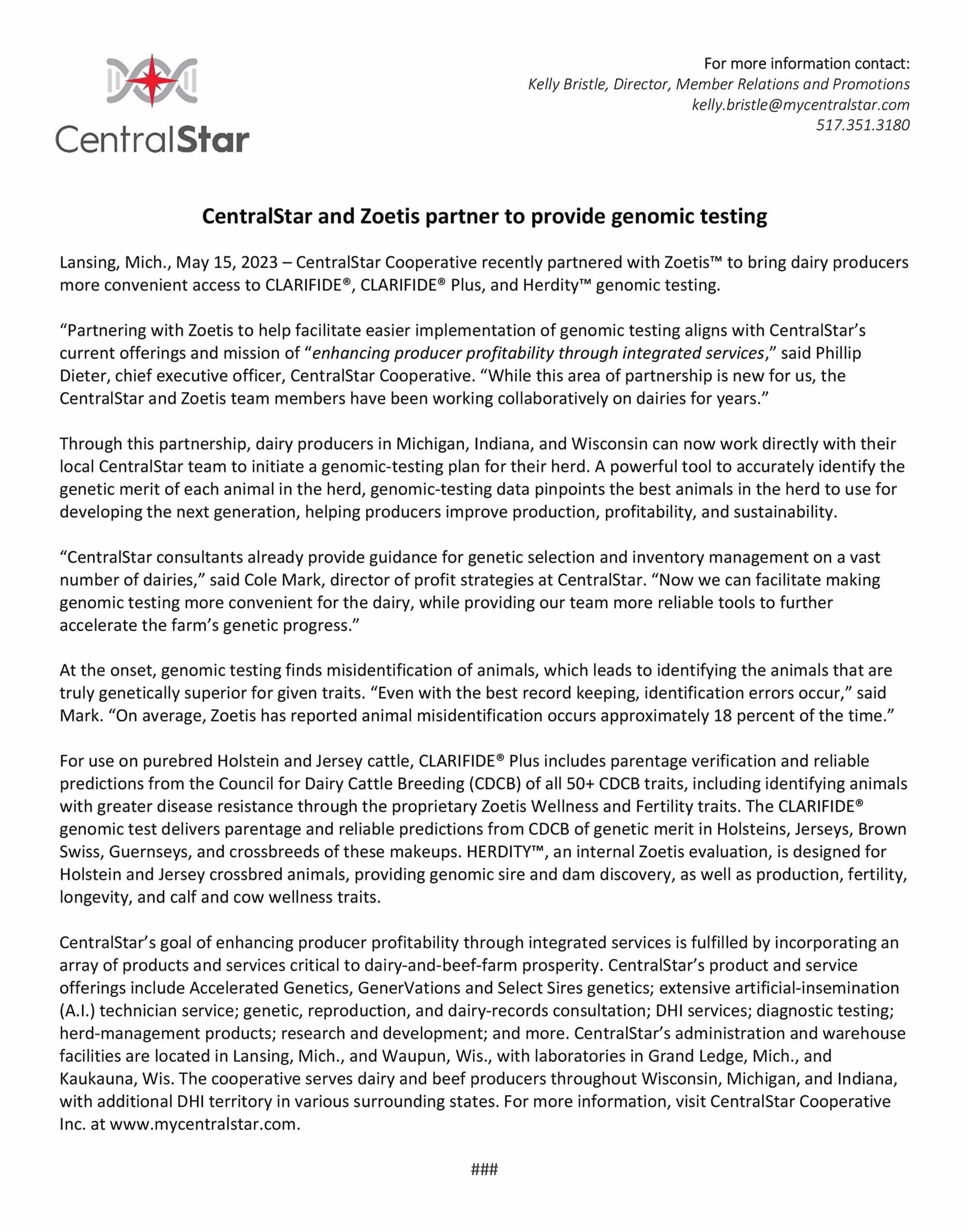 CentralStar Genomic Testing