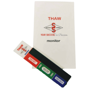 Thaw monitor and thermometer