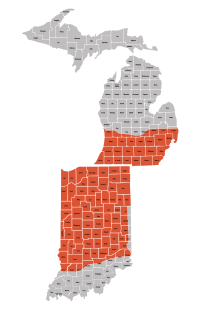 Michigan Indiana Map