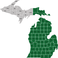 Map of Michigan